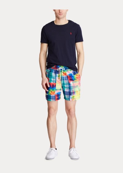 Men's Polo Ralph Lauren Tie-Dye Madras Swimshorts | 879512MXT